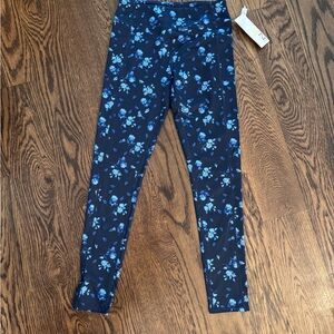 Z by Zella Kids Blue Floral Leggings